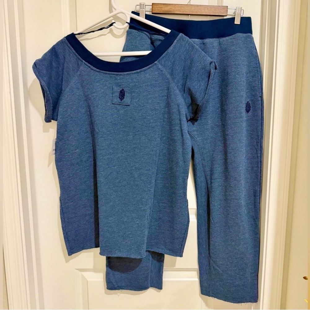 Free People Midnight Blue Relax Lounge Set